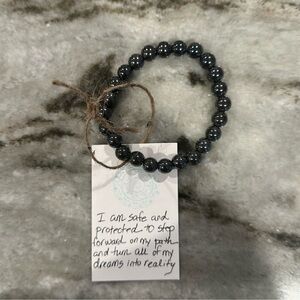 🍀 Reiki Infused Hematite Natural Stone Bracelet